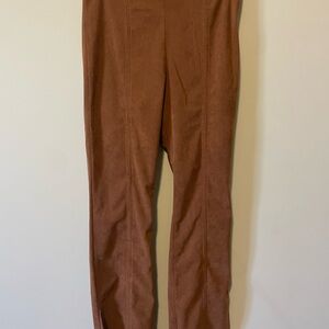 Brown High-Waisted Pants